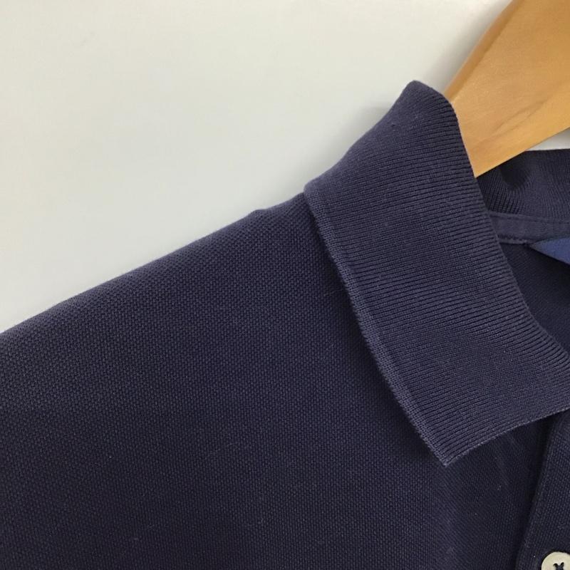 ポロゴルフラルフローレン POLOGOLF ポロシャツ 長袖 長袖ポロシャツ 長袖カットソー カラーシャツ L ロゴ、文字 紺 / ネイビー /  メンズ USED 古着 中古 10141470