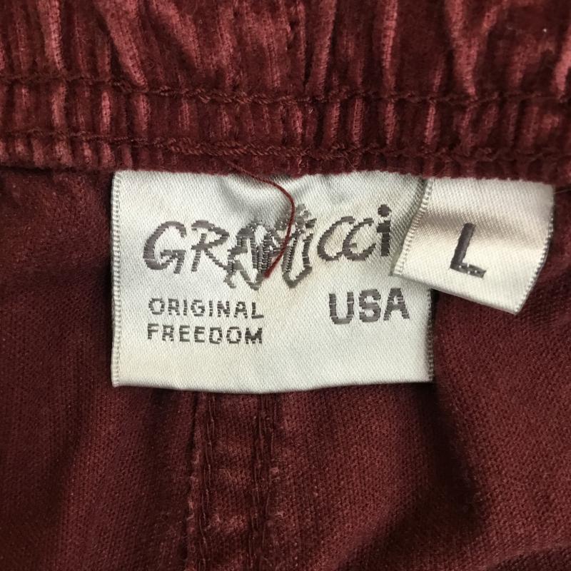 グラミチ GRAMICCI パンツ ワークパンツ、ペインターパンツ コーデュロイパンツ L 無地 えんじ / ワインレッド /  メンズ USED 古着 中古 10140173