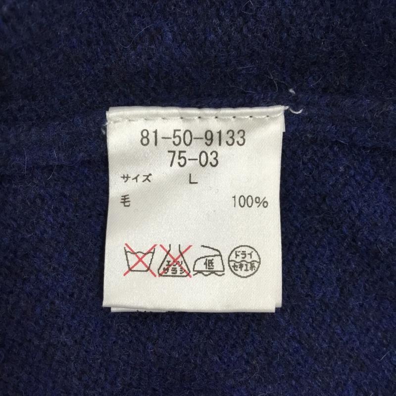 ニューヨーカー ブルー NEWYORKER BLUE ニット、セーター 長袖 長袖ニットカットソー ニット セーター クルーネックニット L 総柄 マルチカラー / マルチカラー /  メンズ USED 古着 中古 10113317