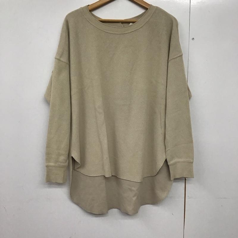 ニコアンド niko and... カットソー 長袖 ST95NC01AD バックヘンリーサーマルPO FREE 無地 ベージュ / ベージュ /  レディース USED 古着 中古 10142013