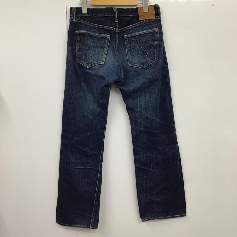 フラットヘッド The Flat Head パンツ デニム、ジーンズ デニムパンツ ストレートパンツ ワイドパンツ カジュアルパンツ 33インチ 無地 インディゴ / インディゴ /  メンズ USED 古着 中古 10114176