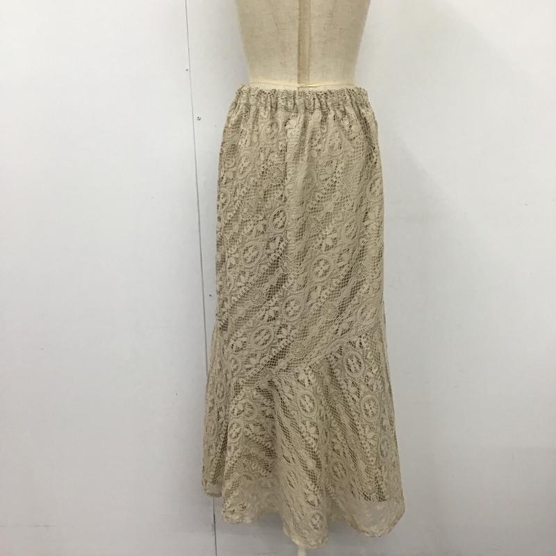 アースミュージックアンドエコロジー earth music&ecology スカート ロングスカート マーメイド FREE 無地 ベージュ / ベージュ /  レディース USED 古着 中古 10121402