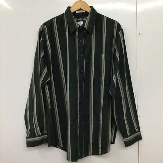 ピューリタン PURITAN シャツ、ブラウス 長袖 長袖シャツ ストライプシャツ カラーシャツ XL ストライプ カーキ / カーキ /  メンズ USED 古着 中古 10150274