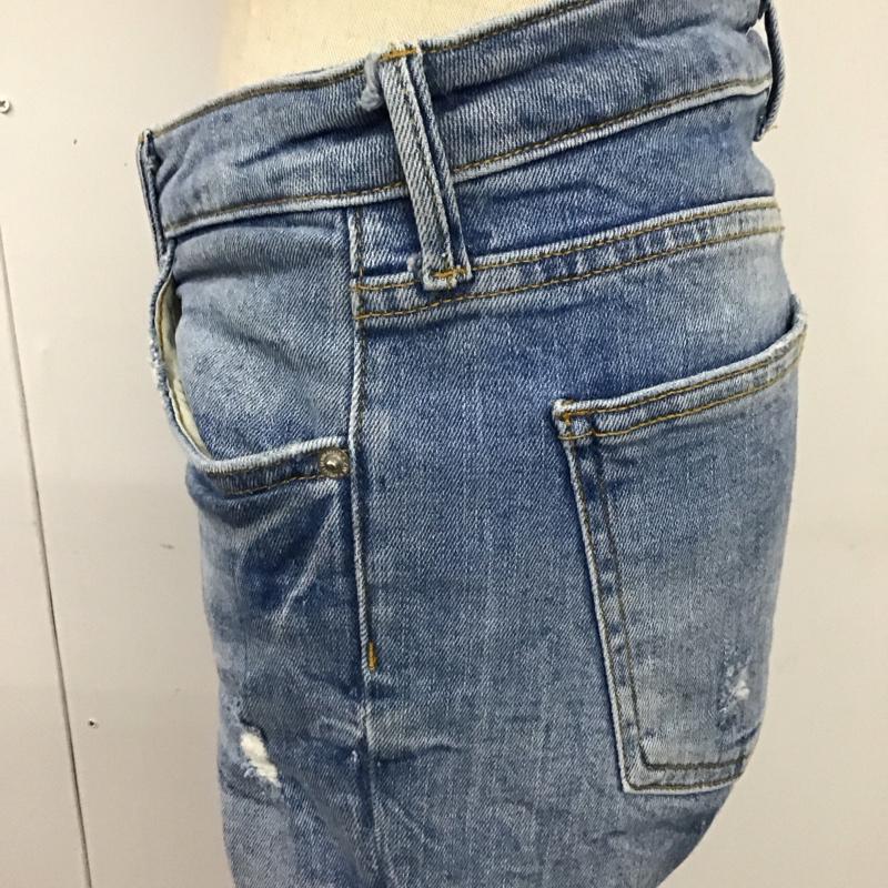 ザラウーマン ZARA WOMAN パンツ デニム、ジーンズ デニムパンツ スリムパンツ ストレッチパンツ ジーンズ 36 無地 インディゴ / インディゴ /  レディース USED 古着 中古 10117861