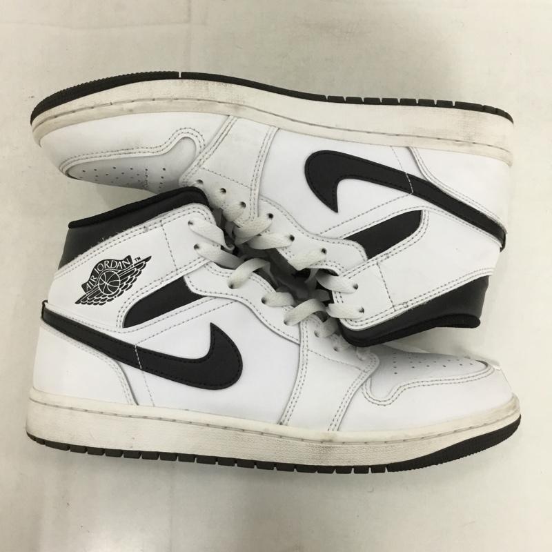 ナイキ NIKE スニーカー スニーカー DQ8426-132 AIR JORDAN 1 MID 27cm 27.0cm ロゴ、文字 白 / ホワイト / X 黒 / ブラック /  メンズ USED 古着 中古 10148395