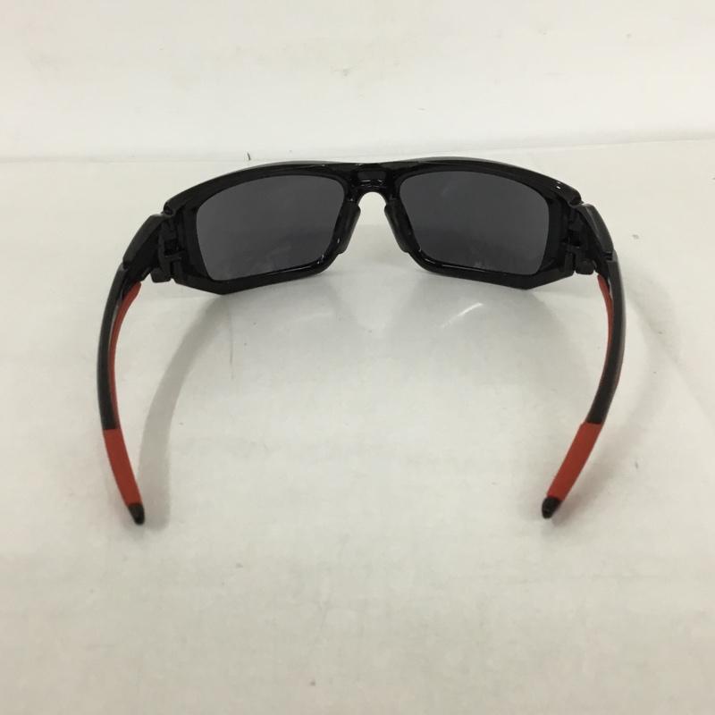 オークリー OAKLEY めがね・サングラス サングラス OO9134-10 SCALPEL ミラーレンズ ワンポイント 黒 / ブラック / X 赤 / レッド /  メンズ USED 古着 中古 10129368