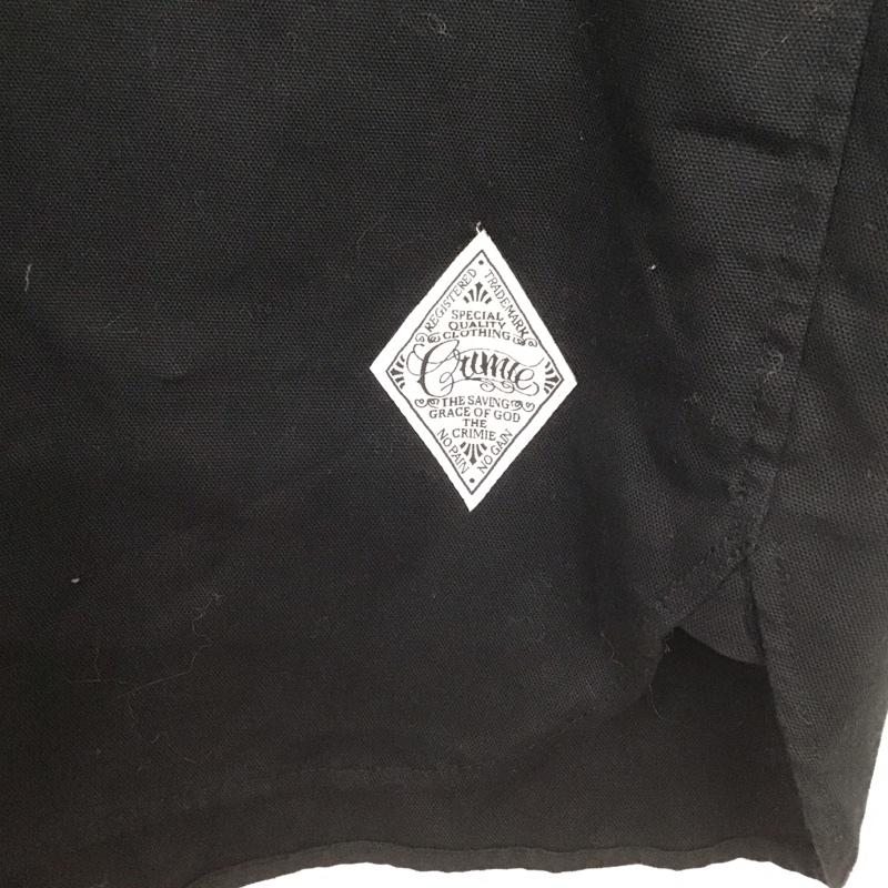 クライミー CRIMIE シャツ、ブラウス 長袖 長袖シャツ カジュアルシャツ L ロゴ、文字 黒 / ブラック /  メンズ USED 古着 中古 10148008