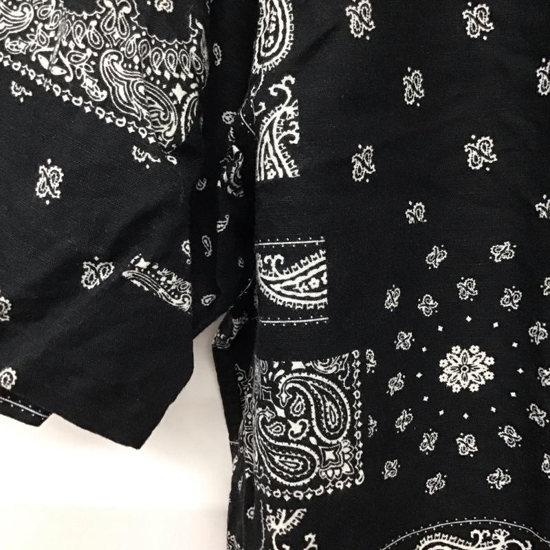 ギャップ GAP シャツ、ブラウス 半袖 半袖シャツ プリントシャツ ポケットシャツ L プリント 黒 / ブラック /  メンズ USED 古着 中古 10132818