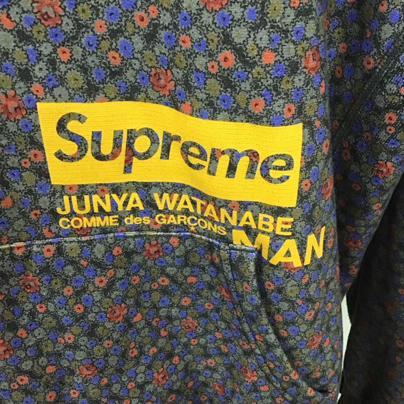 シュプリーム Supreme パーカー 長袖 2021FW Supreme×JUNYAWATANABE COMMEdesGARCONSMANHoodedSweatshirt コラボ XL 総柄 X 花柄 マルチカラー / マルチカラー /  メンズ USED 古着 中古 10107509