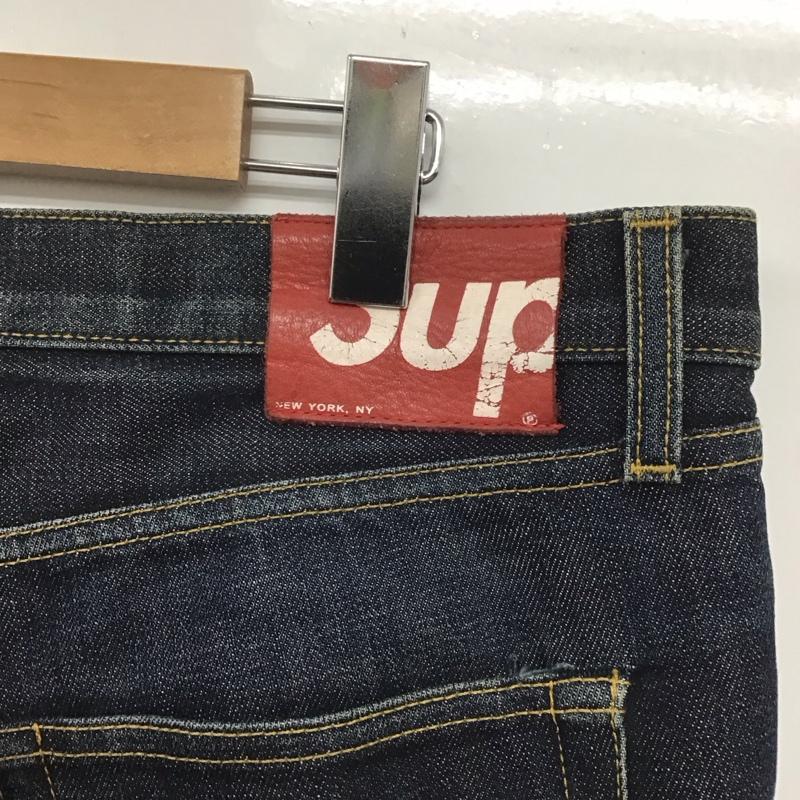シュプリーム Supreme パンツ デニム、ジーンズ セルビッチデニムパンツ カジュアルパンツ ストレートパンツ 34インチ 無地 インディゴ / インディゴ /  メンズ USED 古着 中古 10142930