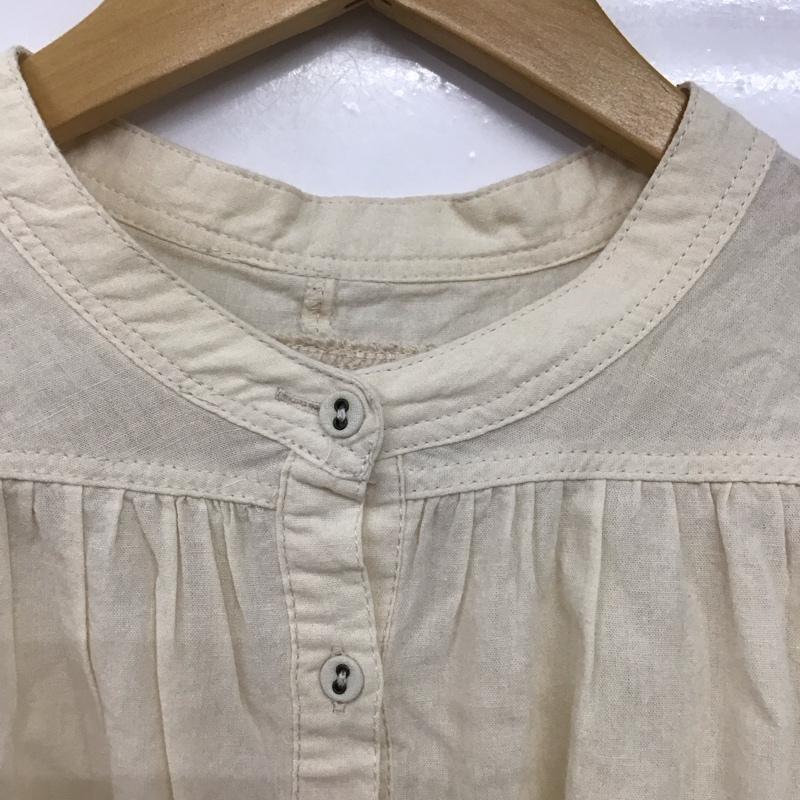 サマンサモスモス Samansa Mos2 シャツ、ブラウス 長袖 1710531 コットンリネン バンドカラー FREE 無地 アイボリー / アイボリー /  レディース USED 古着 中古 10144099