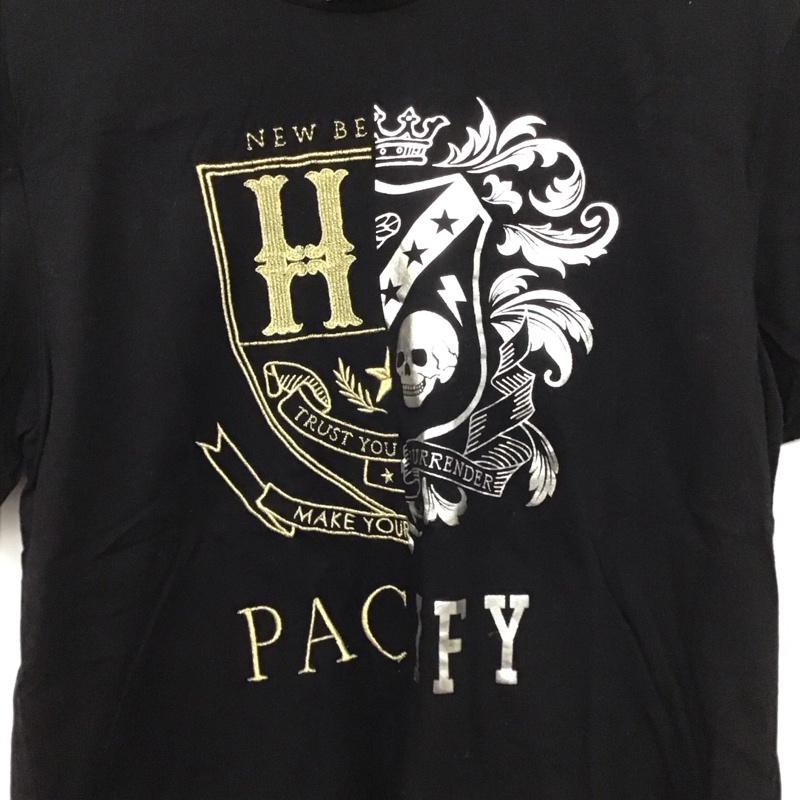 ザラ ZARA Tシャツ 半袖 半袖カットソー プリントTシャツ クルーネックカットソー S ロゴ、文字 黒 / ブラック /  メンズ USED 古着 中古 10150905