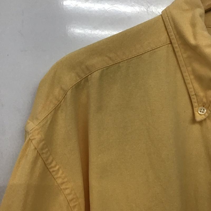 ガント GANT シャツ、ブラウス 長袖 長袖シャツ 無地シャツ カラーシャツ ボタンダウンシャツ 90s ポルトガル製 L 無地 橙 / オレンジ /  メンズ USED 古着 中古 10140515