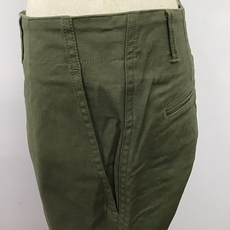 ナチュラルビューティーベーシック NATURAL BEAUTY BASIC パンツ ワークパンツ、ペインターパンツ ベイカーパンツ ミリタリーパンツ M 無地 カーキ / カーキ /  レディース USED 古着 中古 10124417