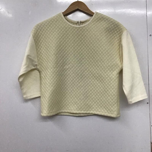 デミルクスビームス Demi-Luxe BEAMS カットソー 七分袖 無地 白 / ホワイト /  レディース USED 古着 中古 10144986