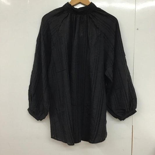 フラーネ Frene シャツ、ブラウス 長袖 FREE 無地 黒 / ブラック /  レディース USED 古着 中古 10130281