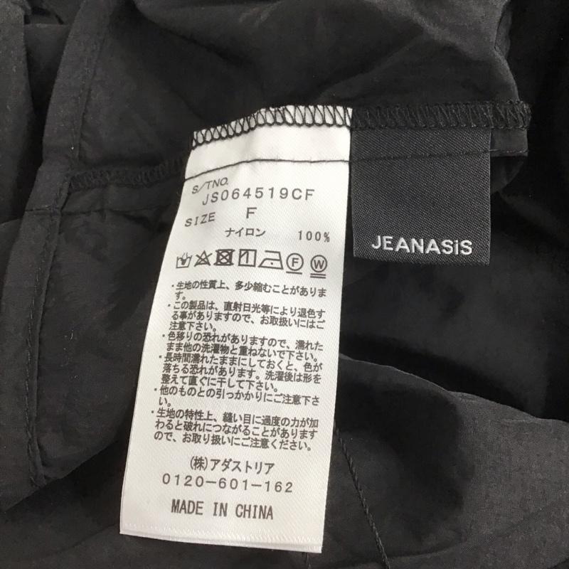 ジーナシス JEANASIS カットソー 長袖 ソフトラスターソデVPO 長袖カットソー FREE 無地 黒 / ブラック /  レディース USED 古着 中古 10149075