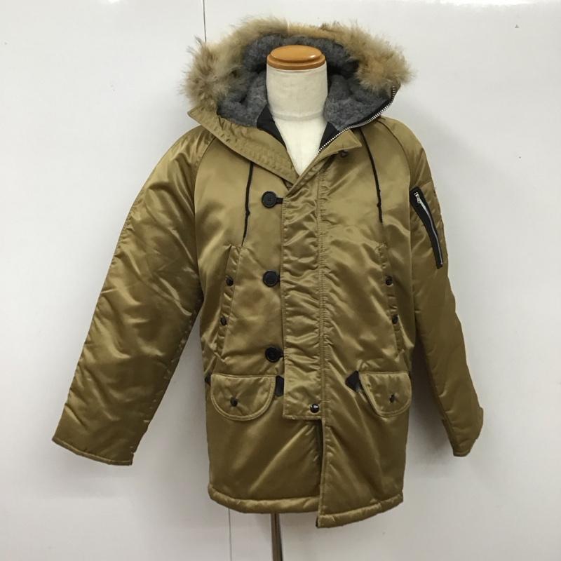 古着 USED ジャケット、上着 ジャケット、ブレザー n3b ジップアップジャケット ミリタリージャケット アウター M ロゴ、文字 金 / ゴールド /  メンズ USED 古着 中古 10119136