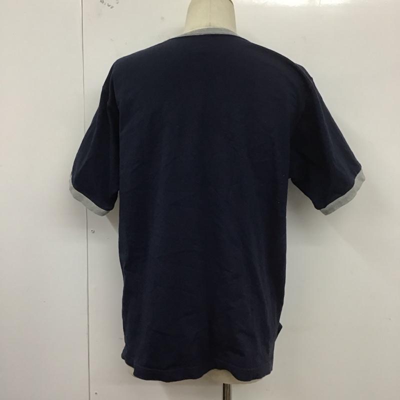ブラックアイパッチ Black eye patch Tシャツ 半袖 半袖カットソー プリントTシャツ クルーネックカットソー M プリント 紺 / ネイビー /  メンズ USED 古着 中古 10127420