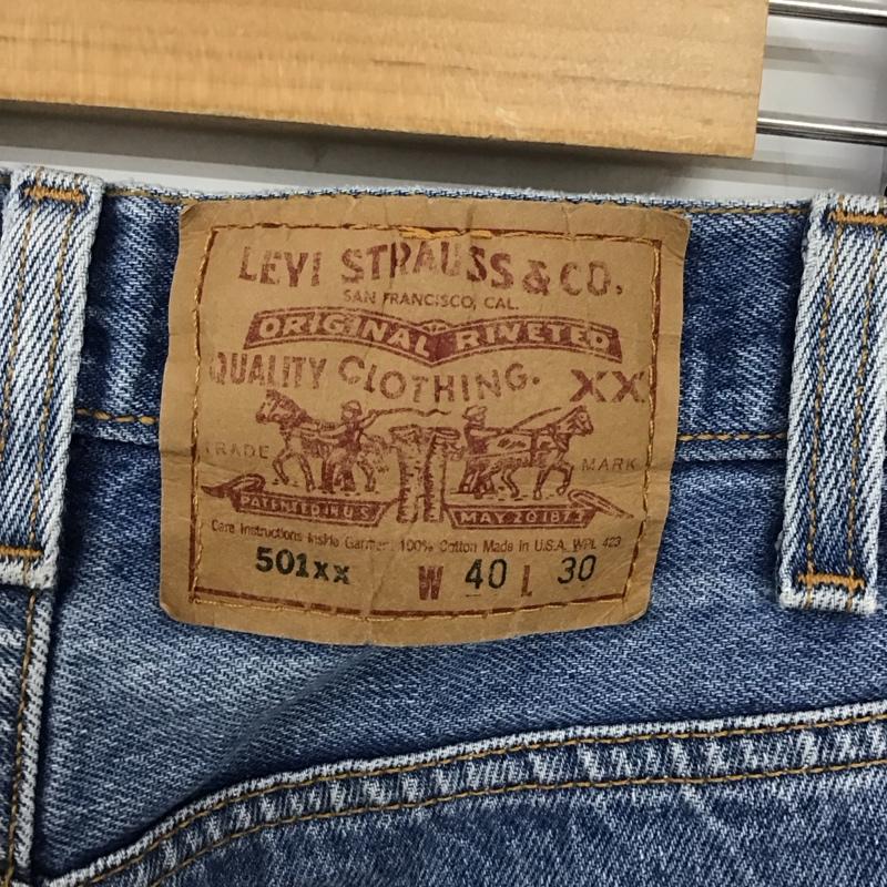 リーバイストラウスアンドコー Levi Strauss & co. パンツ デニム、ジーンズ ショートパンツ ハーフパンツ カジュアルパンツ デニムパンツ 40インチ 無地 インディゴ / インディゴ /  メンズ USED 古着 中古 10129646