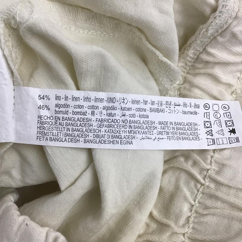 ザラ ZARA パンツ ワークパンツ、ペインターパンツ ワイドパンツ カジュアルパンツ カーゴパンツ ワークパンツ M 無地 白 / ホワイト /  レディース USED 古着 中古 10105729