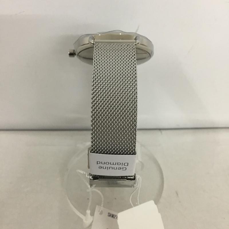 スカーゲン SKAGEN 腕時計 アナログ（クォーツ式） SKW2738 ロゴ、文字 紺 / ネイビー / X 銀 / シルバー /  レディース USED 古着 中古 10135172