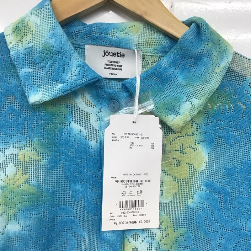 ジュエティ jouetie シャツ、ブラウス 長袖 082320400801 ヴィンテージライクレースシャツ M  青 / ブルー /  レディース USED 古着 中古 10134199