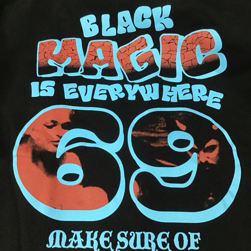 ハング HANG Tシャツ 半袖 プリント 黒 / ブラック /  メンズ USED 古着 中古 10111826