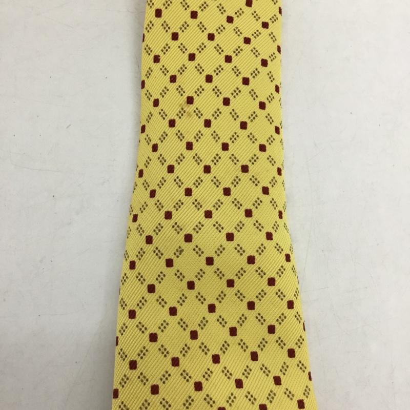 バーバリーズ BURBERRYS ネクタイ ネクタイ シルク 総柄 黄 / イエロー /  メンズ USED 古着 中古 10144335