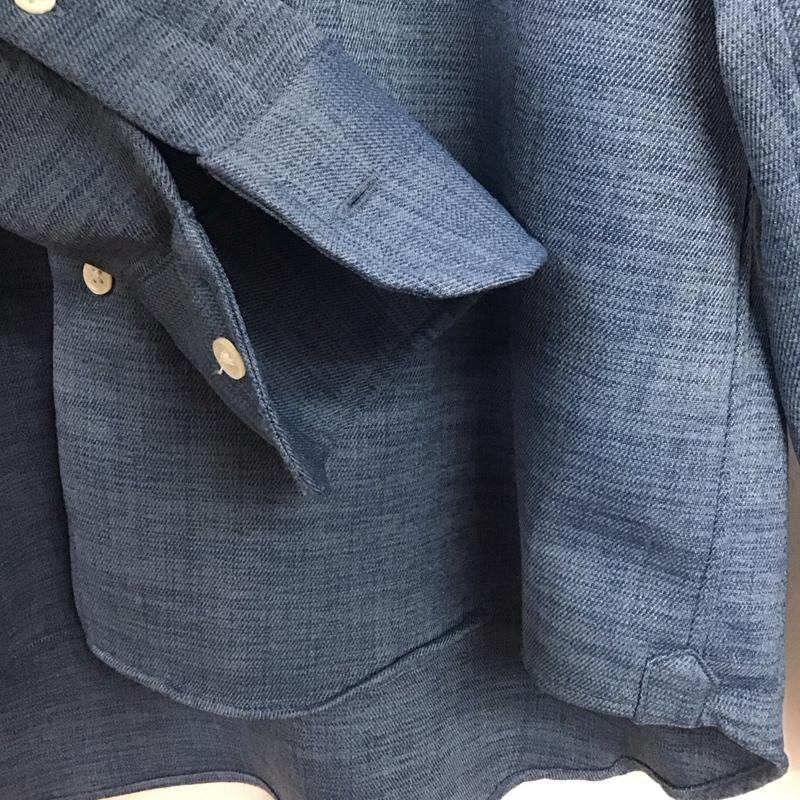 アデイインザライフ ユナイテッドアローズ A day in the life UNITED ARROWS シャツ、ブラウス 長袖 長袖シャツ 無地シャツ カラーシャツ M 無地 青 / ブルー /  メンズ USED 古着 中古 10142593