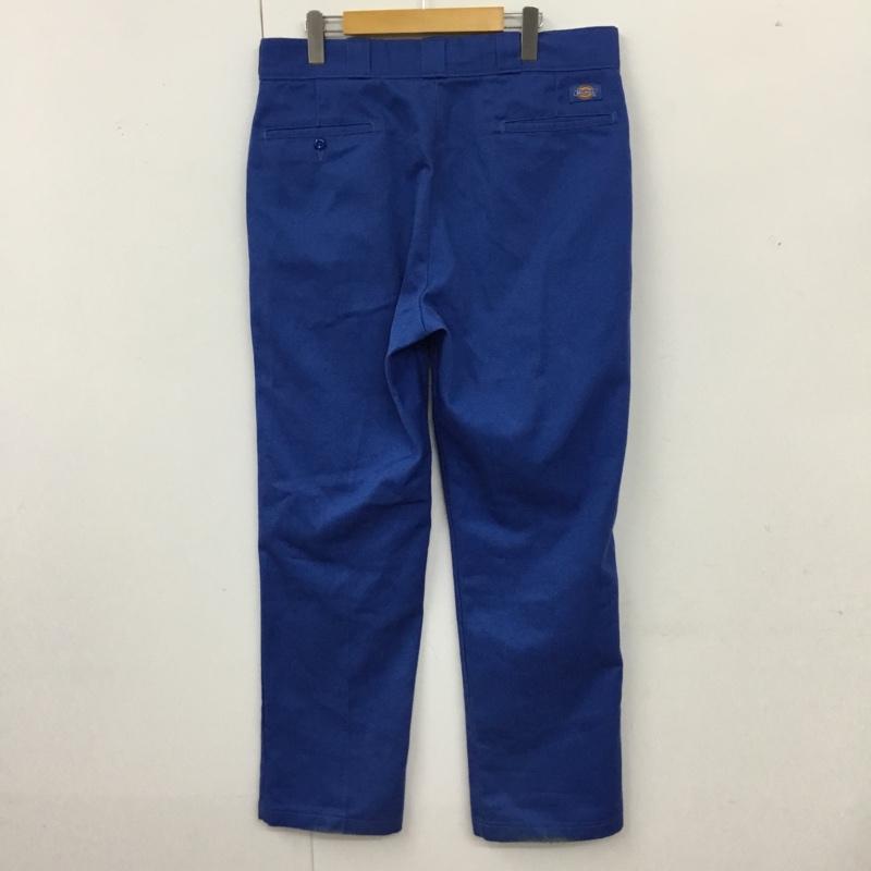 ディッキーズ Dickies パンツ ワークパンツ、ペインターパンツ ワークパンツ ワイドパンツ カジュアルパンツ 36 無地 青 / ブルー /  メンズ USED 古着 中古 10118618
