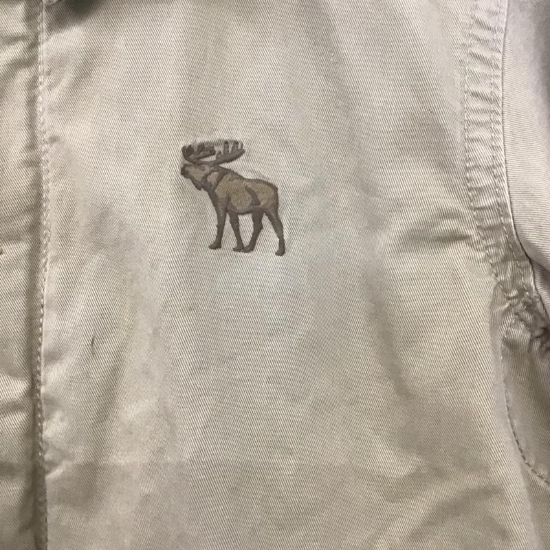 アバクロンビーアンドフィッチ ABERCROMBIE&FITCH ジャケット、上着 ジャケット、ブレザー カジュアルジャケット アウター カラージャケット XL ロゴ、文字 ベージュ / ベージュ /  メンズ USED 古着 中古 10139048