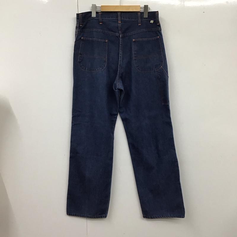ビックマック BIGMAC パンツ デニム、ジーンズ デニムパンツ ストレートパンツ ワイドパンツ カジュアルパンツ 70s ペインター FREE 無地 インディゴ / インディゴ /  メンズ USED 古着 中古 10119245