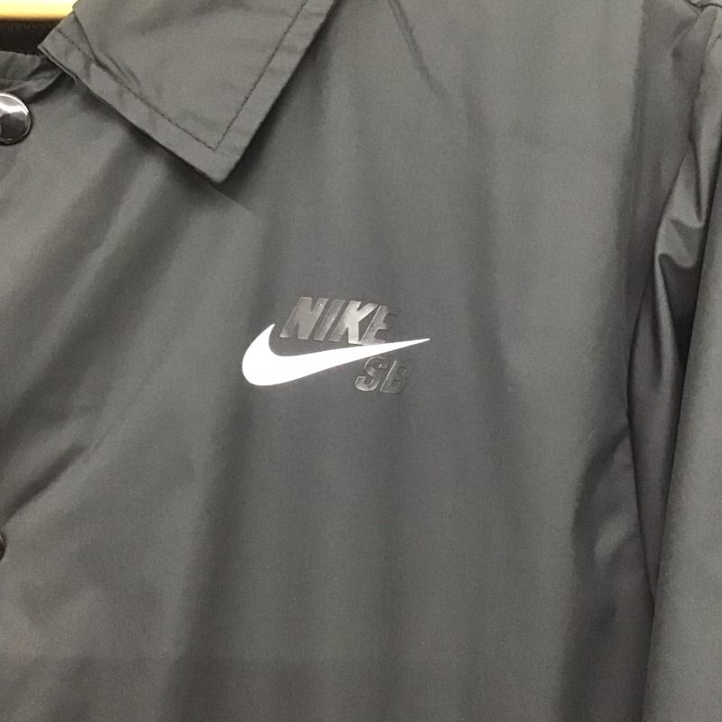 ナイキ NIKE ジャケット、上着 ジャケット、ブレザー ao0565-010 SHIELDCOACHJACKET フロントボタン M ロゴ、文字 黒 / ブラック /  メンズ USED 古着 中古 10143479
