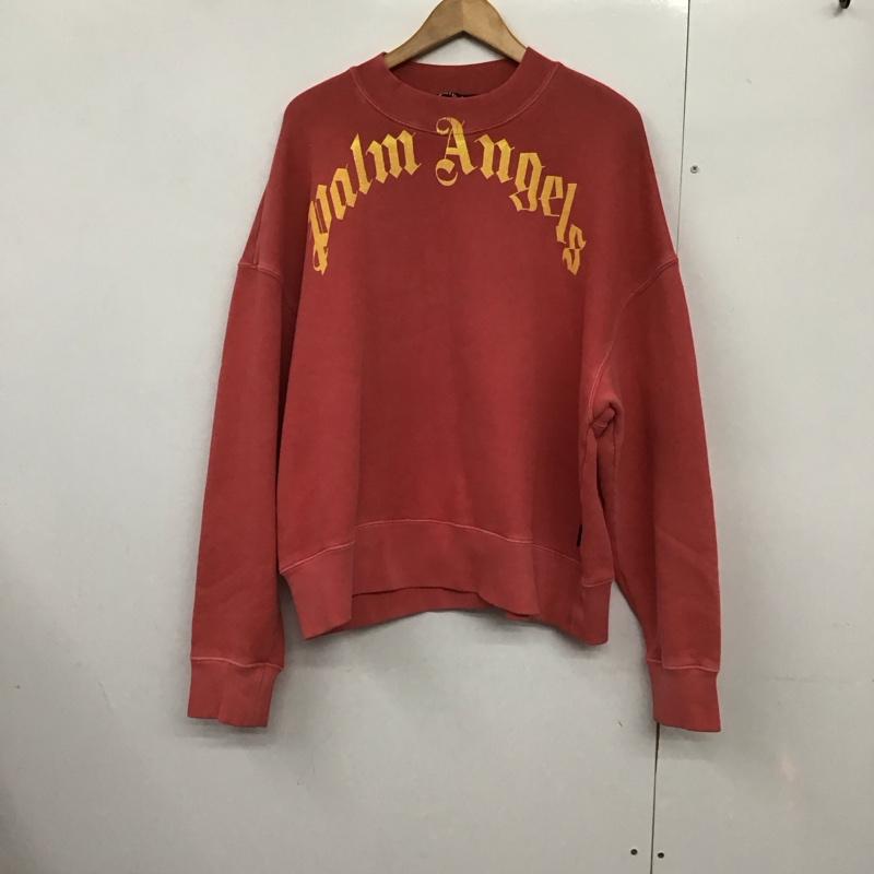 パームエンジェルス Palm Angels トレーナー 長袖 長袖トレーナー スウェット クルーネック プルオーバー S ロゴ、文字 赤 / レッド /  メンズ USED 古着 中古 10142350