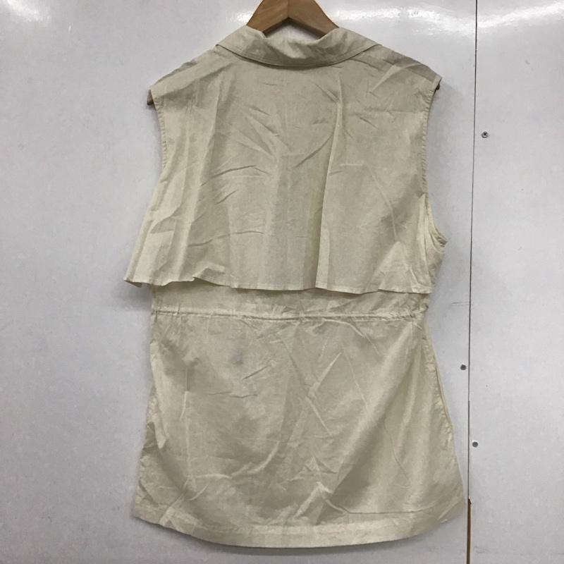 アズールバイマウジー AZUL BY MOUSSY ベスト ベスト 250hsm30-287c ドロストリングシアーベスト ノースリーブカットソー FREE 無地 白 / ホワイト /  レディース USED 古着 中古 10142693