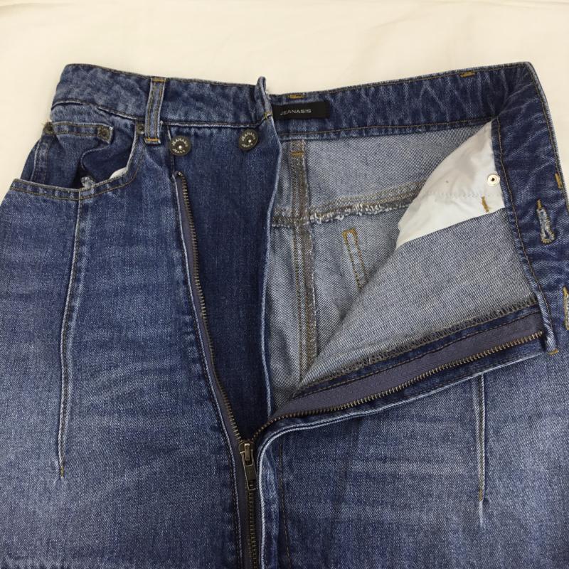 ジーナシス JEANASIS スカート ロングスカート M 無地 青 / ブルー /  レディース USED 古着 中古 10129343
