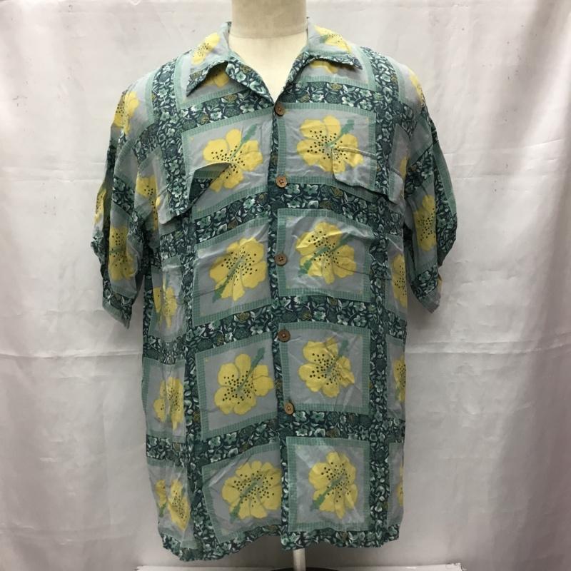 古着 USED シャツ、ブラウス 半袖 半袖シャツ カラーシャツ 半袖カットソー アロハシャツ M 総柄 X 花柄 マルチカラー / マルチカラー /  メンズ USED 古着 中古 10106434