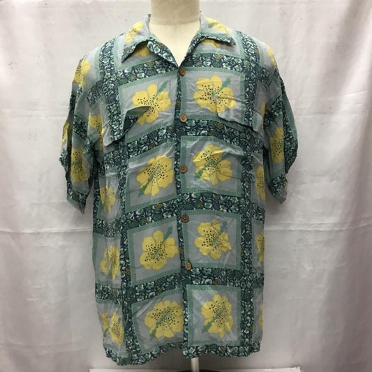 古着 USED シャツ、ブラウス 半袖 半袖シャツ カラーシャツ 半袖カットソー アロハシャツ M 総柄 X 花柄 マルチカラー / マルチカラー /  メンズ USED 古着 中古 10106434