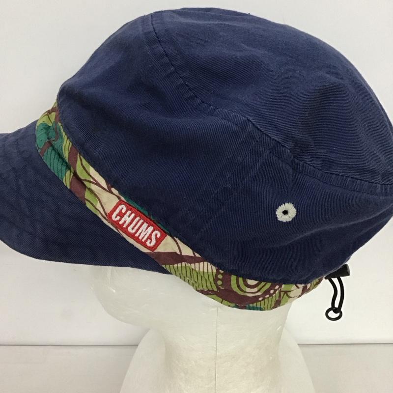 チャムス CHUMS 帽子 キャップ 無地 紺 / ネイビー /  メンズ USED 古着 中古 10141150