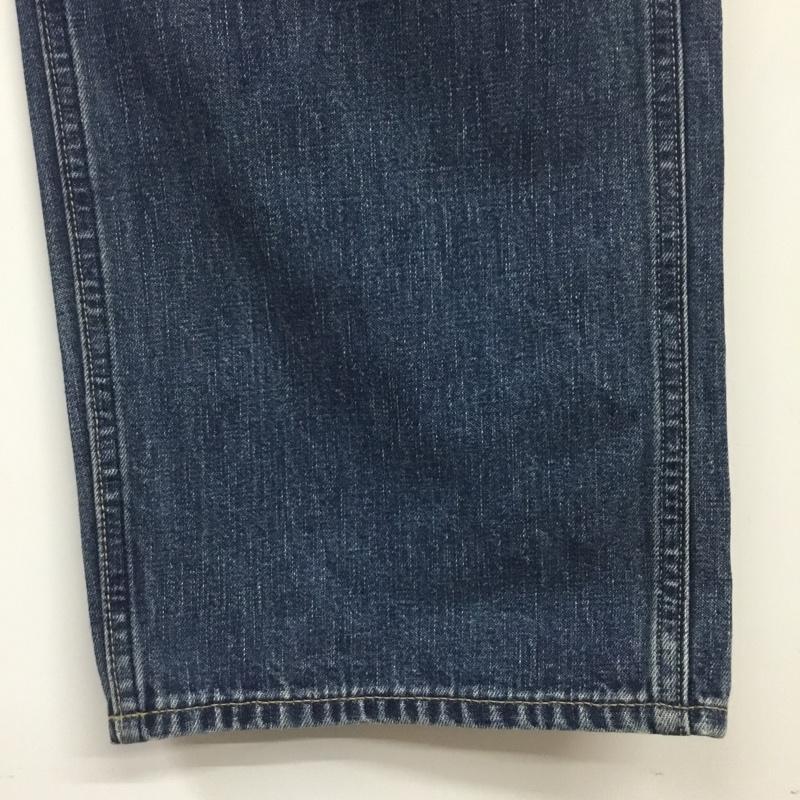 ベイプ BAPE パンツ デニム、ジーンズ デニムパンツ ストレートパンツ ワイドパンツ カジュアルパンツ XL プリント インディゴ / インディゴ /  メンズ USED 古着 中古 10118647