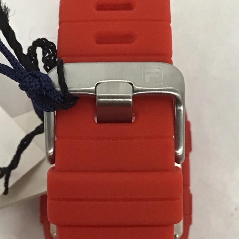 フィラ FILA 腕時計 デジタル 38-105-002 ロゴ、文字 赤 / レッド /  レディース USED 古着 中古 10135262