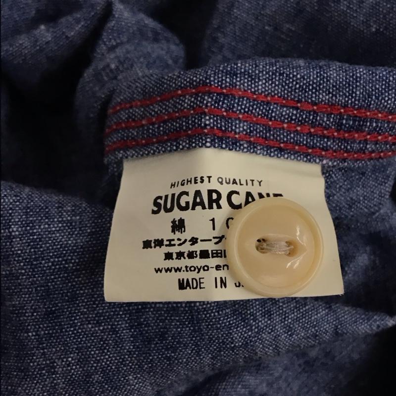 シュガーケーン SUGAR CANE シャツ、ブラウス 半袖 S 無地 水色 / ライトブルー /  メンズ USED 古着 中古 10134523
