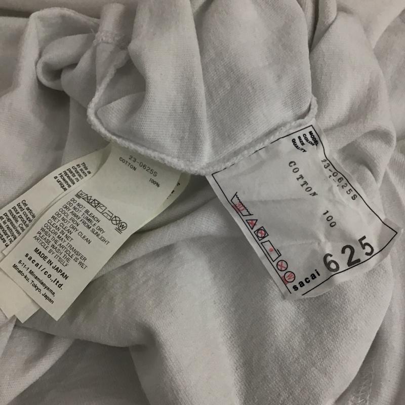 サカイ Sacai カットソー 長袖 23-0625s EricHaze カットソー 長袖Tシャツ プリントTシャツ 2 プリント 白 / ホワイト /  メンズ USED 古着 中古 10140311