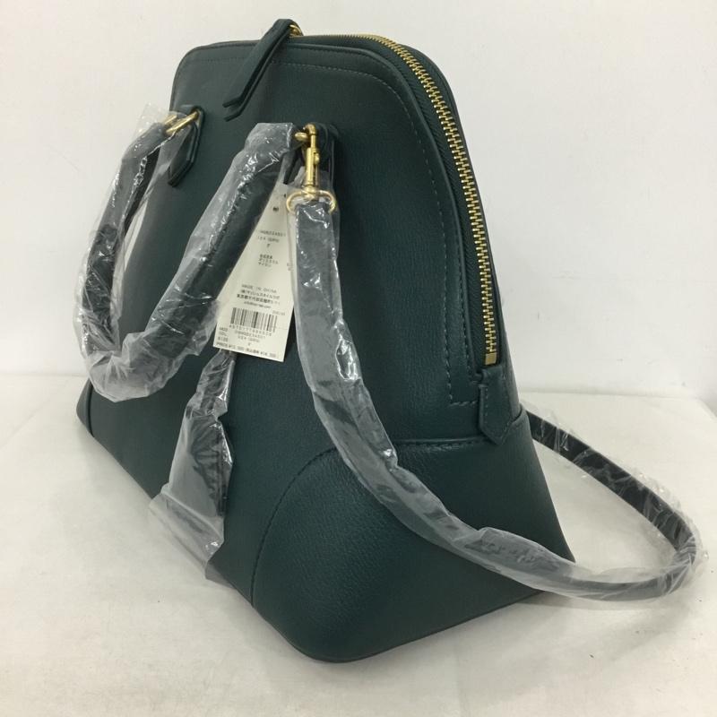 ミラオーウェン Mila Owen ハンドバッグ ハンドバッグ 09WGB234501 ステッチデザインミドルボストンバッグ ショルダー 2WAY タグ付き 無地 緑 / グリーン /  レディース USED 古着 中古 10143932