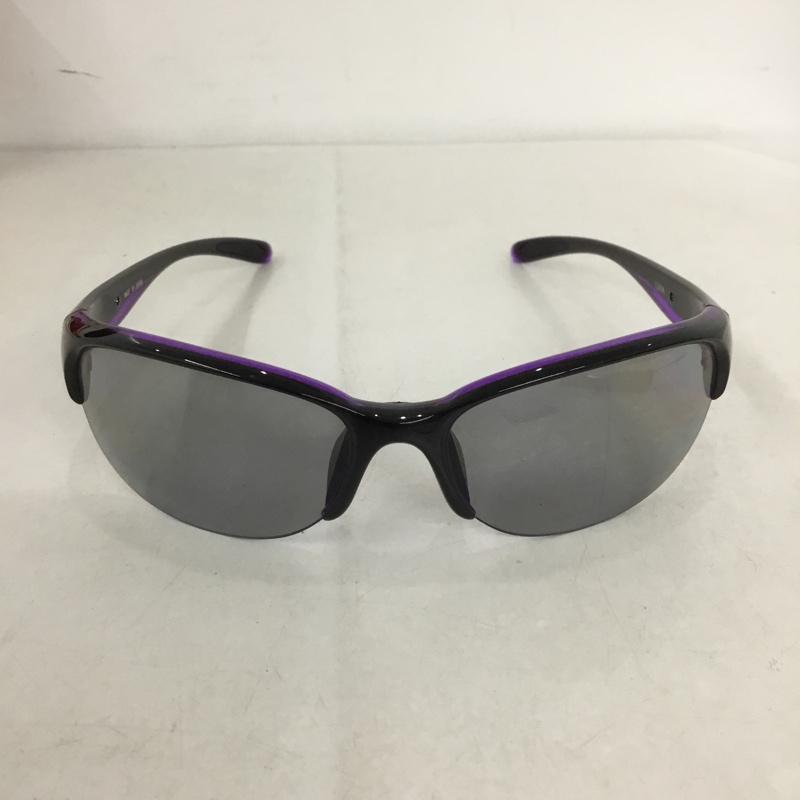 スワンズ Swans めがね・サングラス サングラス LN-0053 LUNA 偏光レンズモデル スポーツサングラス 箱有 ロゴ、文字 黒 / ブラック / X 紫 / パープル /  メンズ USED 古着 中古 10141093