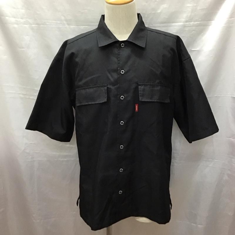 コンバース CONVERSE シャツ、ブラウス 半袖 9270-1172 胸ポケット L ロゴ、文字 黒 / ブラック /  メンズ USED 古着 中古 10117019