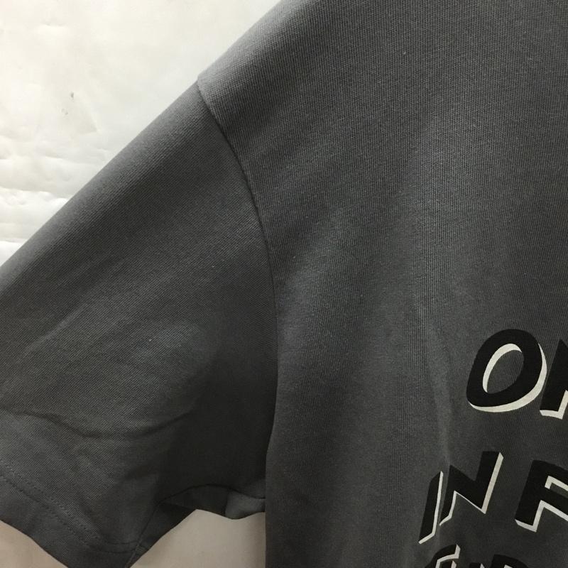 ユニクロ UNIQLO Tシャツ 半袖 XL プリント チャコールグレー / チャコールグレー /  メンズ USED 古着 中古 10110604