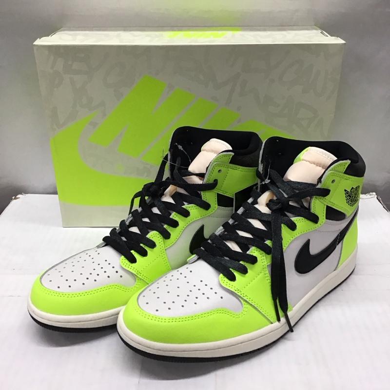 ナイキ NIKE スニーカー スニーカー 555088-702 AIR JORDAN 1 RETRO HIGH OG 29cm 箱有 29.0cm ロゴ、文字 白 / ホワイト / X 黒 / ブラック / X 黄 / イエロー /  メンズ USED 古着 中古 10122521