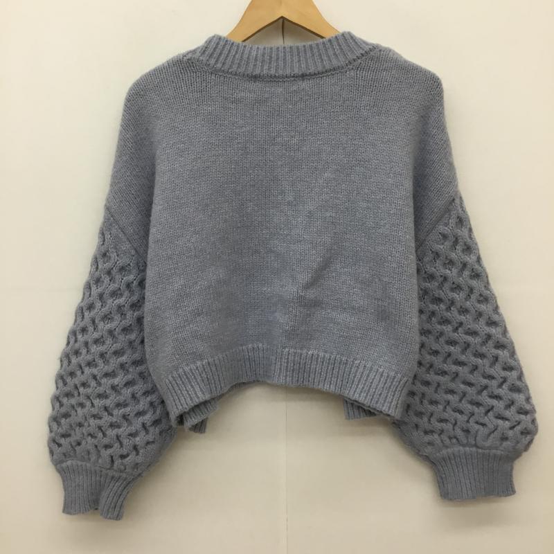 ココ ディール COCO DEAL カーディガン 長袖 2 無地 青 / ブルー /  レディース USED 古着 中古 10135636